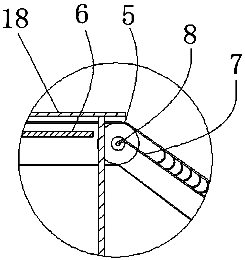 Conveying device facilitating tail removing of margarya melanoides