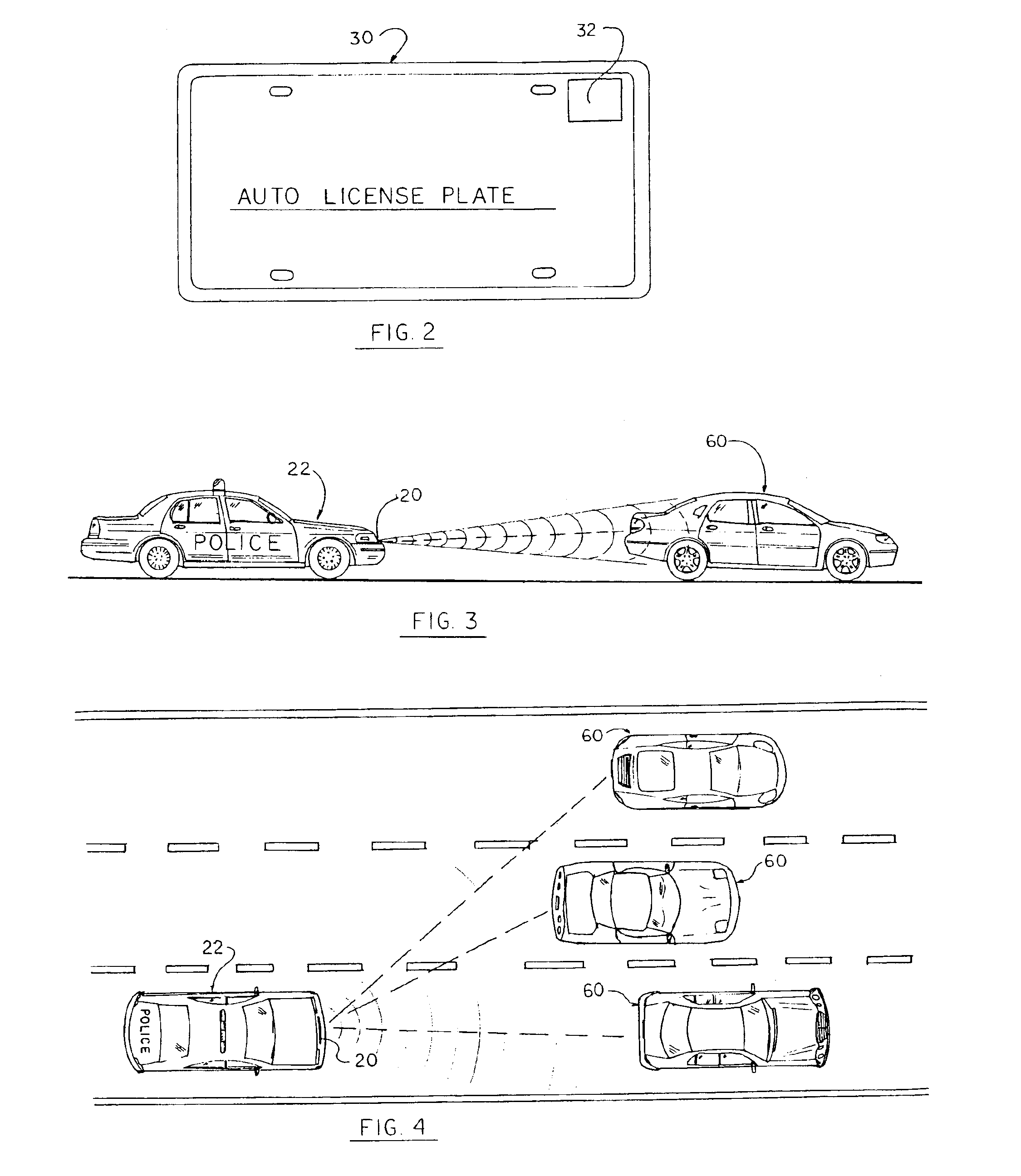 Automobile license tag scanning system