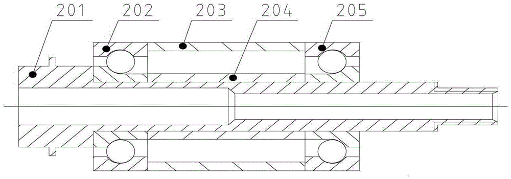 A flexible gyroscope composed of a single-coupling bearing unit motor