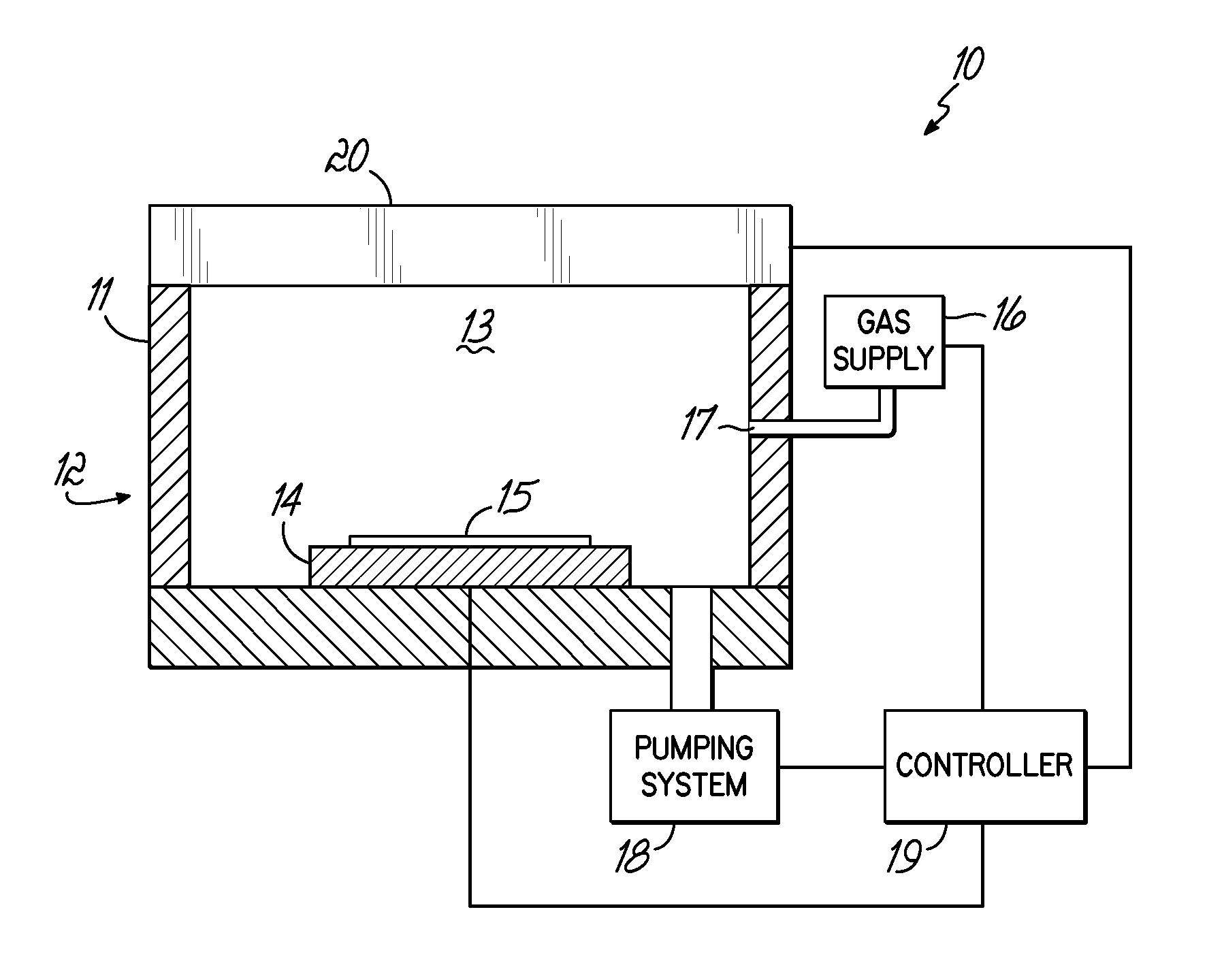 Low electron temperature, edge-density enhanced, surface wave plasma (SWP) processing method and apparatus