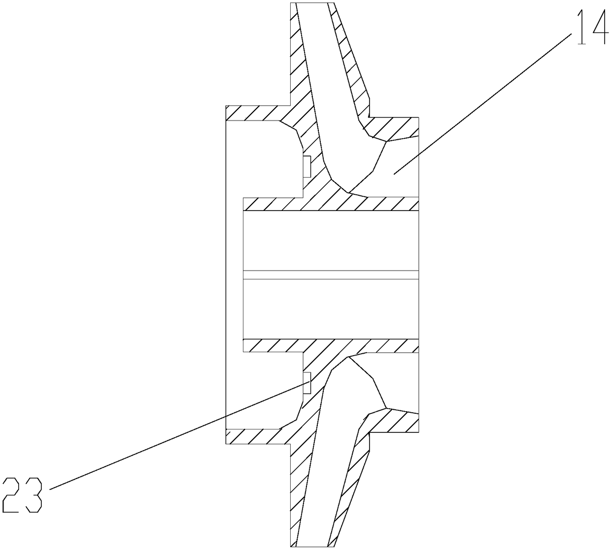 Multistage deep sea mixture pump with axial force transmission structure