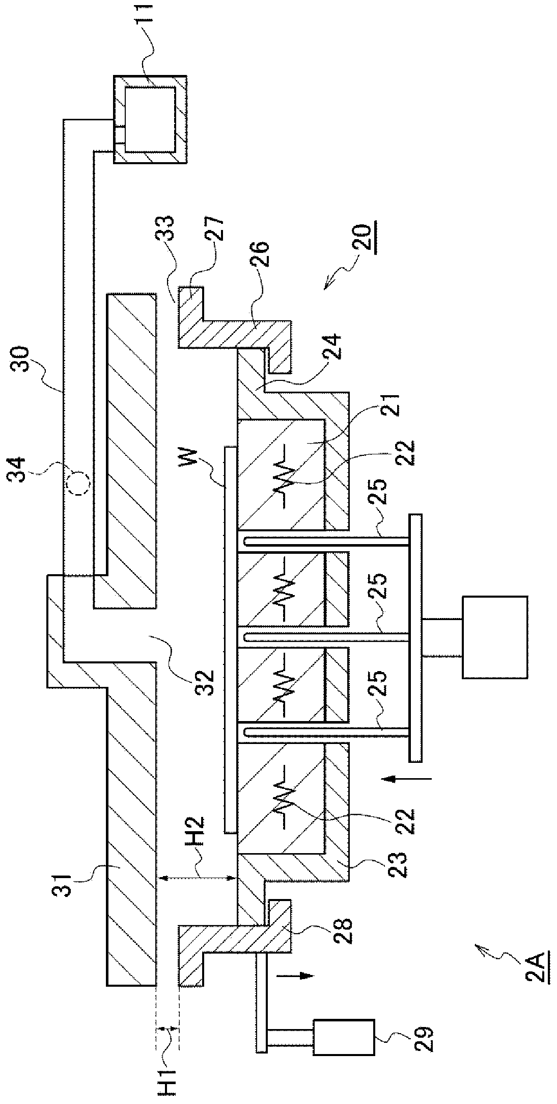 Substrate heating device and substrate heating method