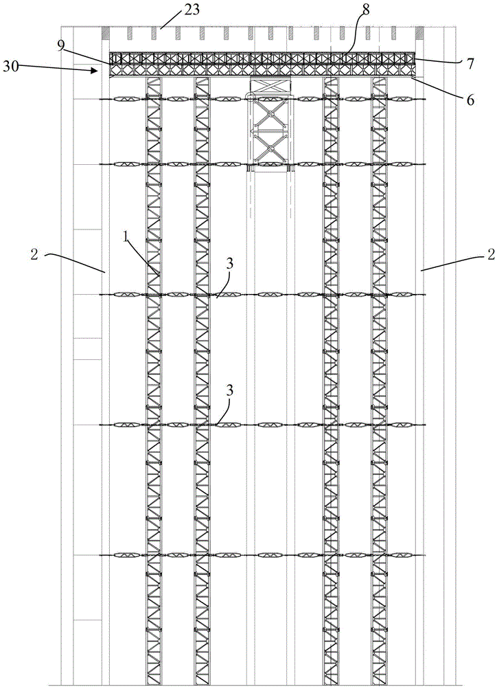 High-formwork support system for roof