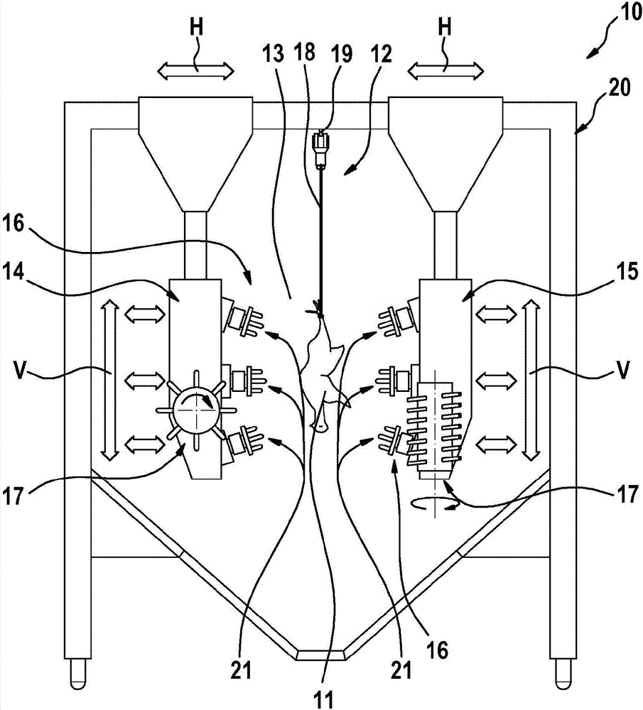 Device and method for automatically defeathering slaughtered poultry