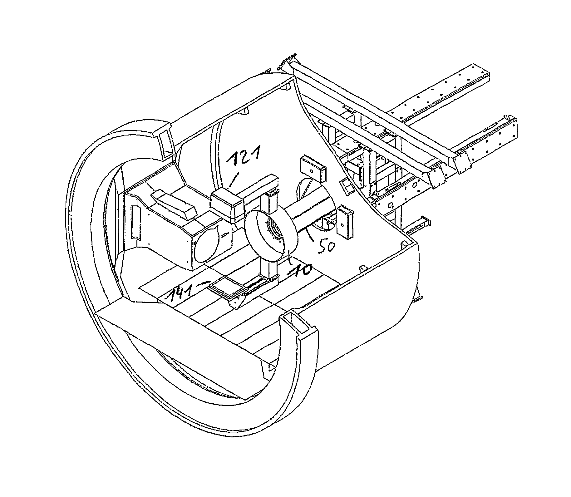 Patient positioning imaging device and method