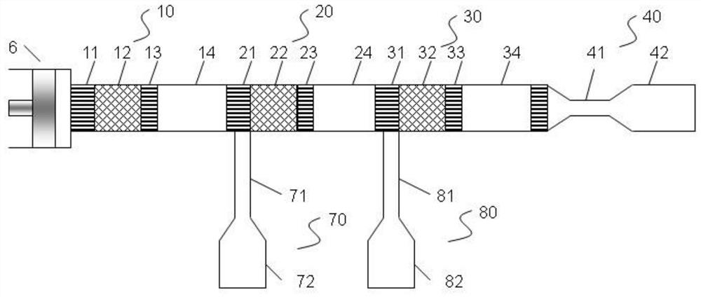 A tandem pulse tube refrigerator