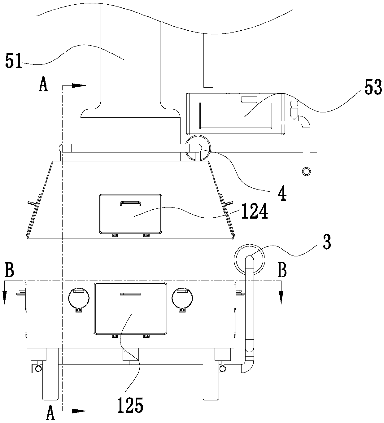 Domestic waste treatment device