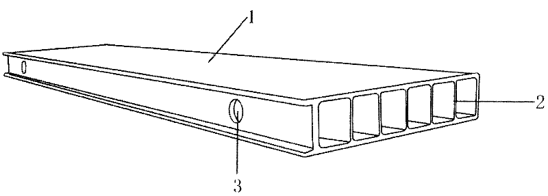 A wood plastic shelf