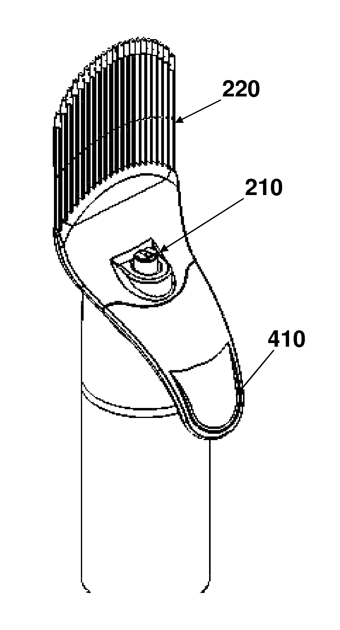 Device, kit and method for coloring hair