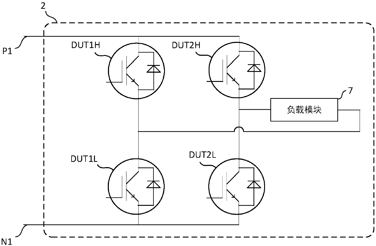 Power semiconductor device loss characteristic test platform and method