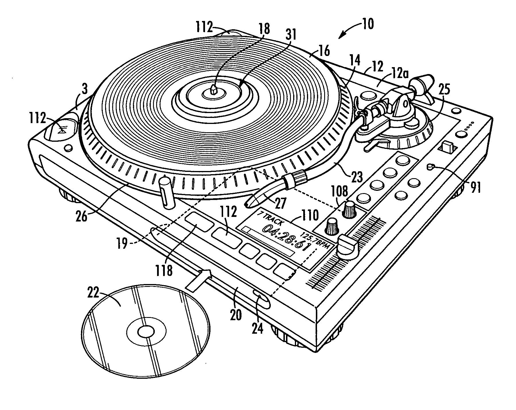 Hybrid turntable