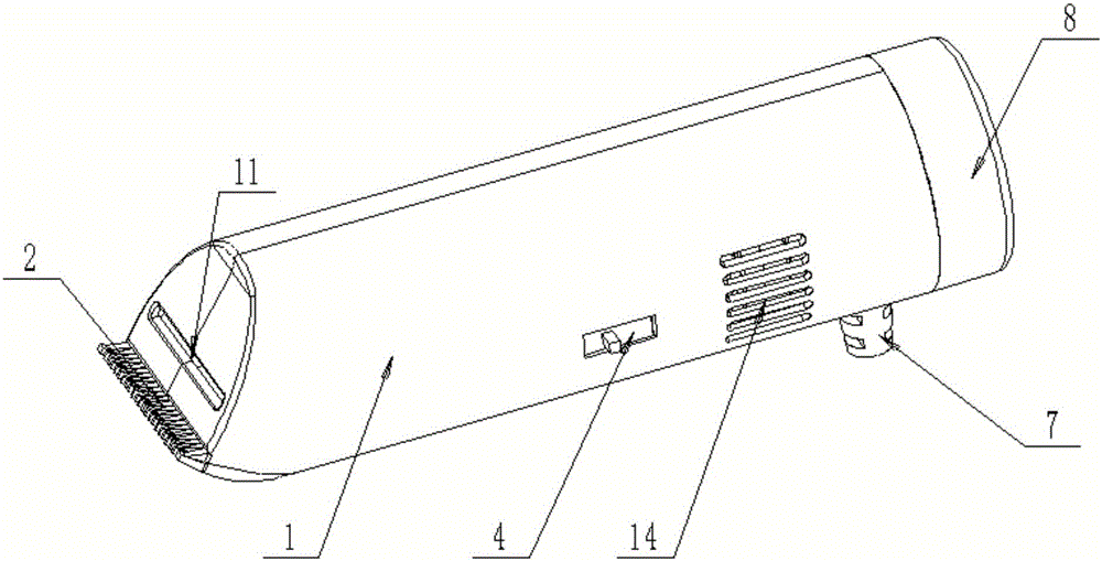 Electric clipper with hair collecting device