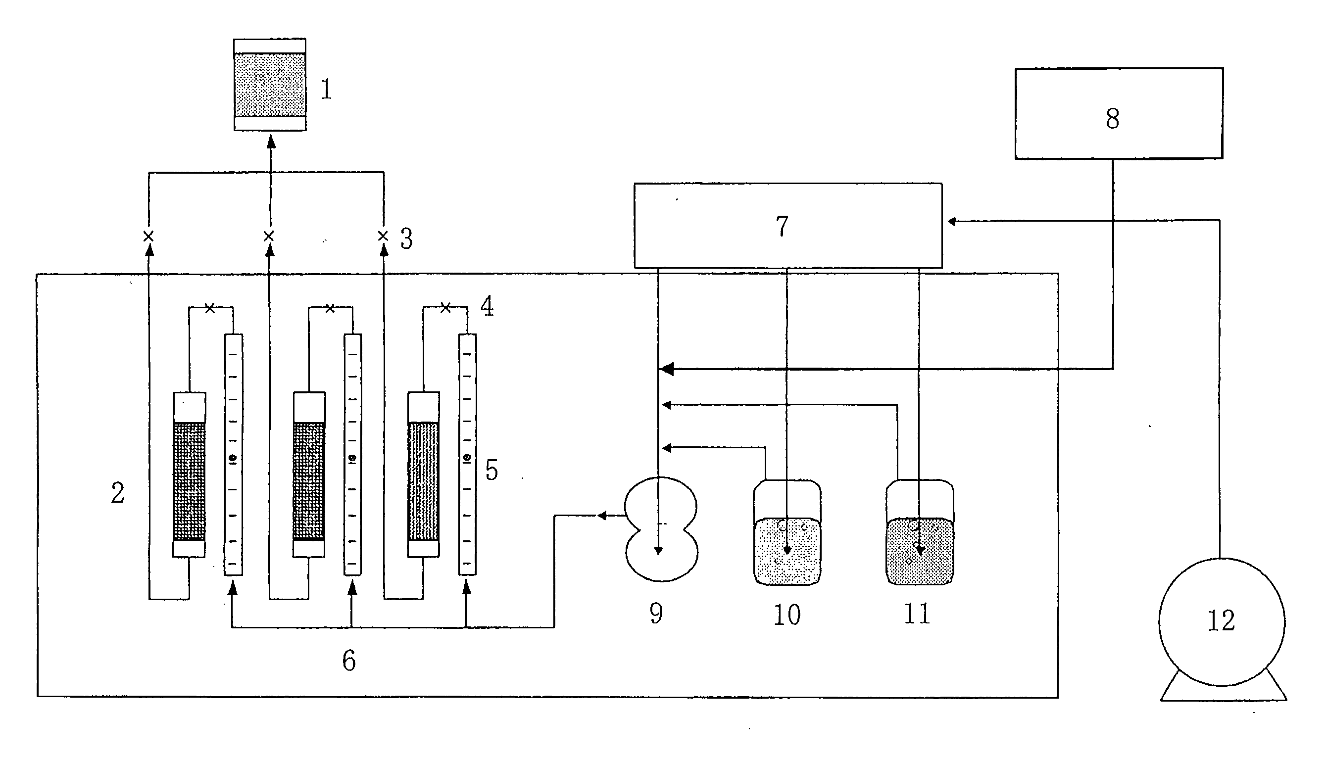 Method for removing mercury vapor in gas