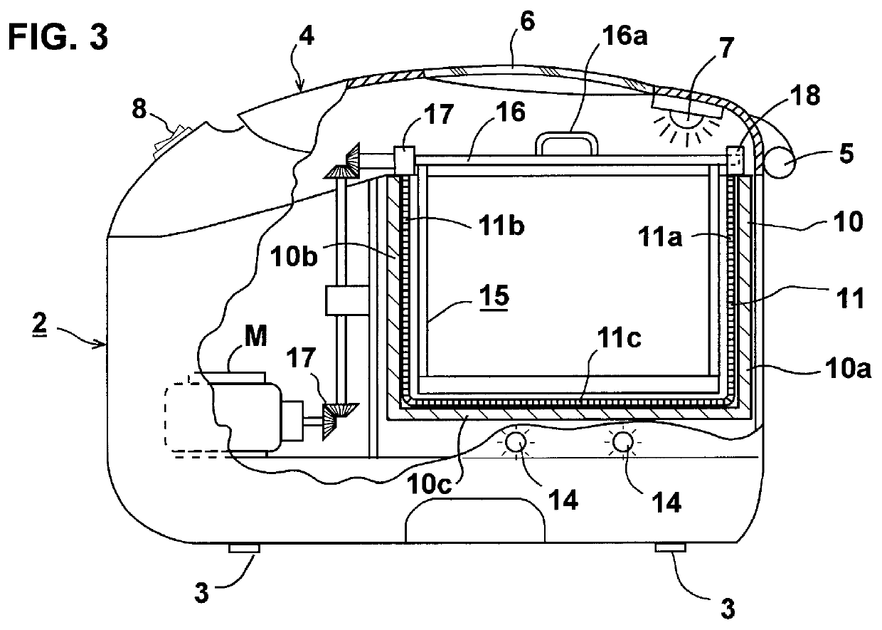 Cooking appliance and method particularly useful for frying or steaming food