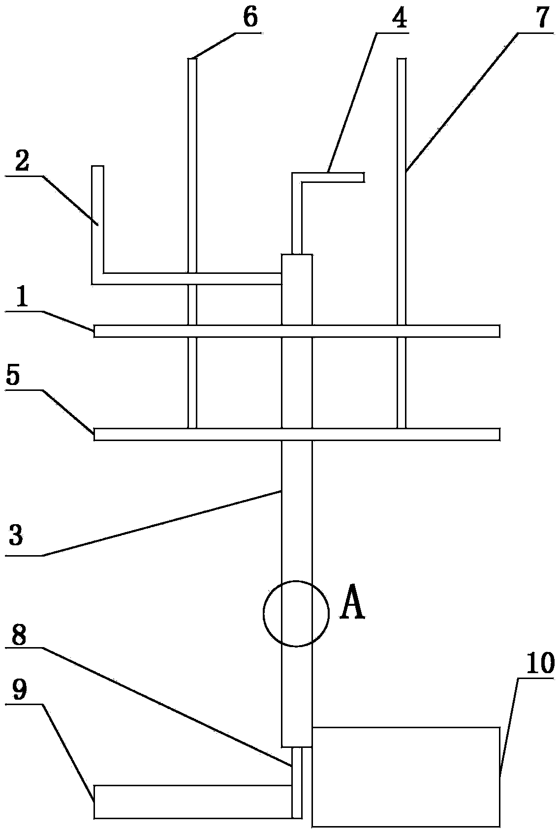 A device for collecting residual grease in an oil drum