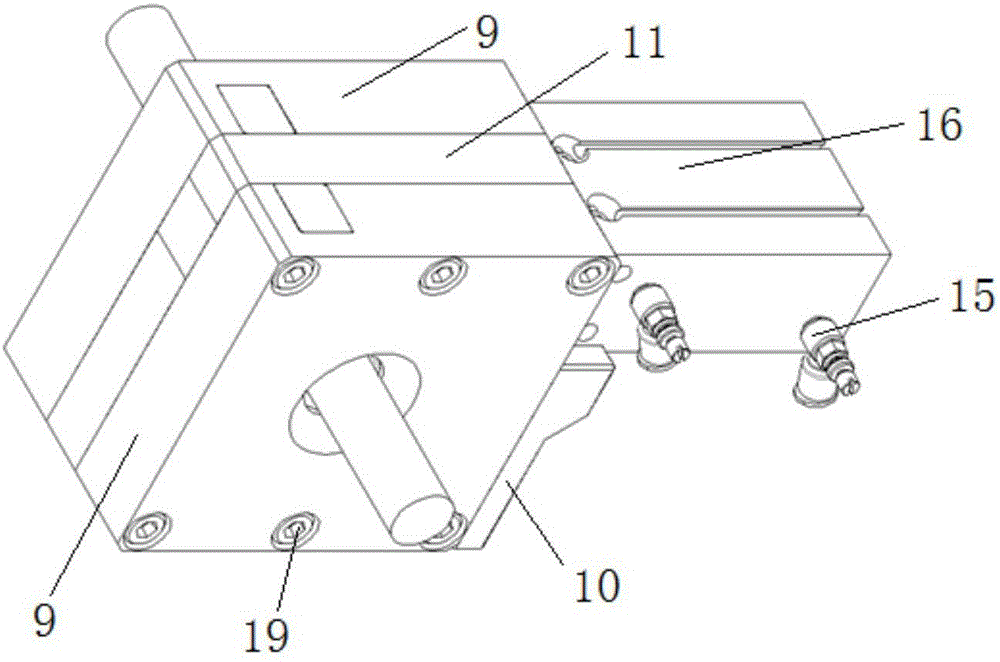 Pneumatic cam chuck clamping mechanism