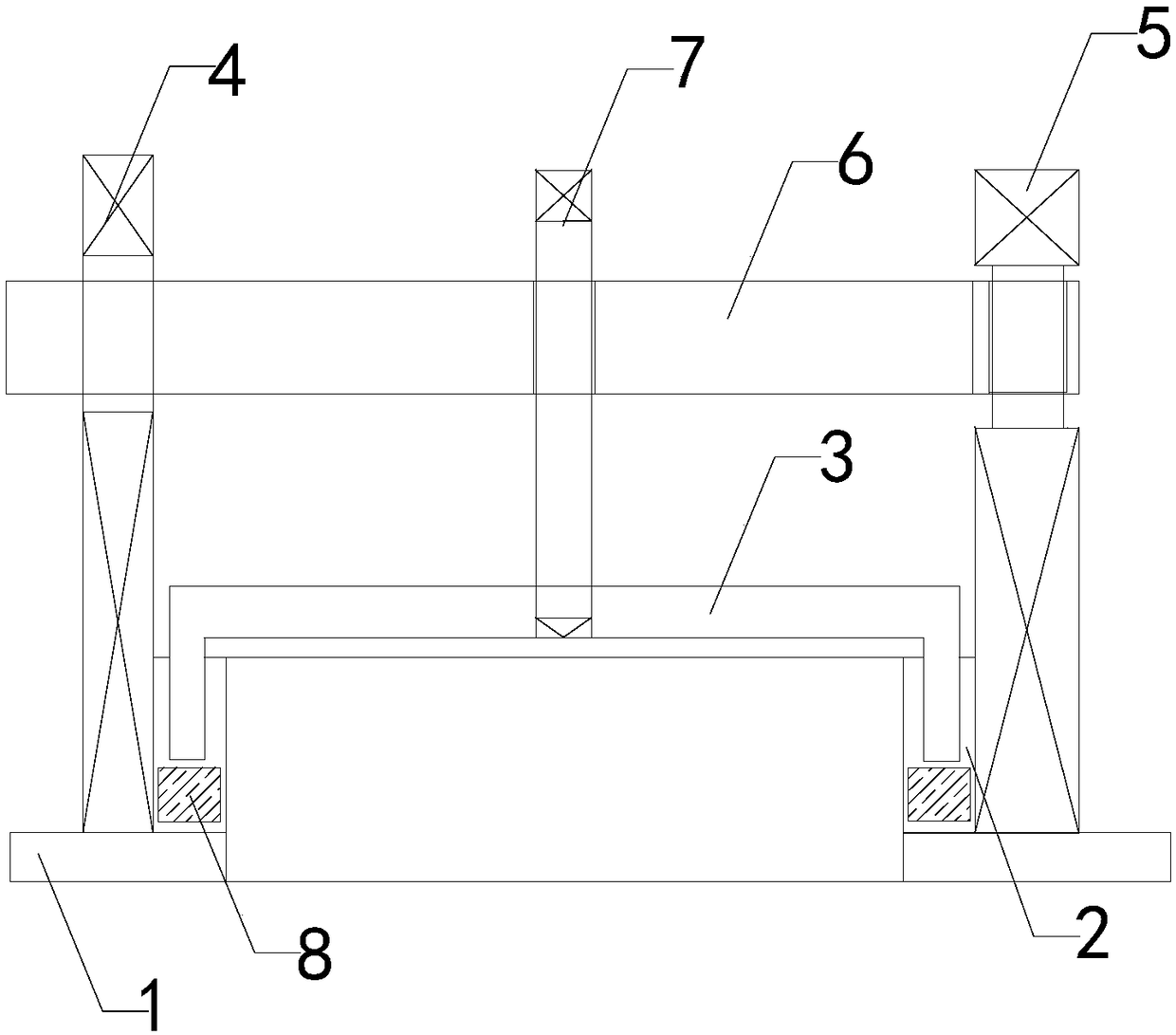 Integrated flow gas and air equipment inspection hole door