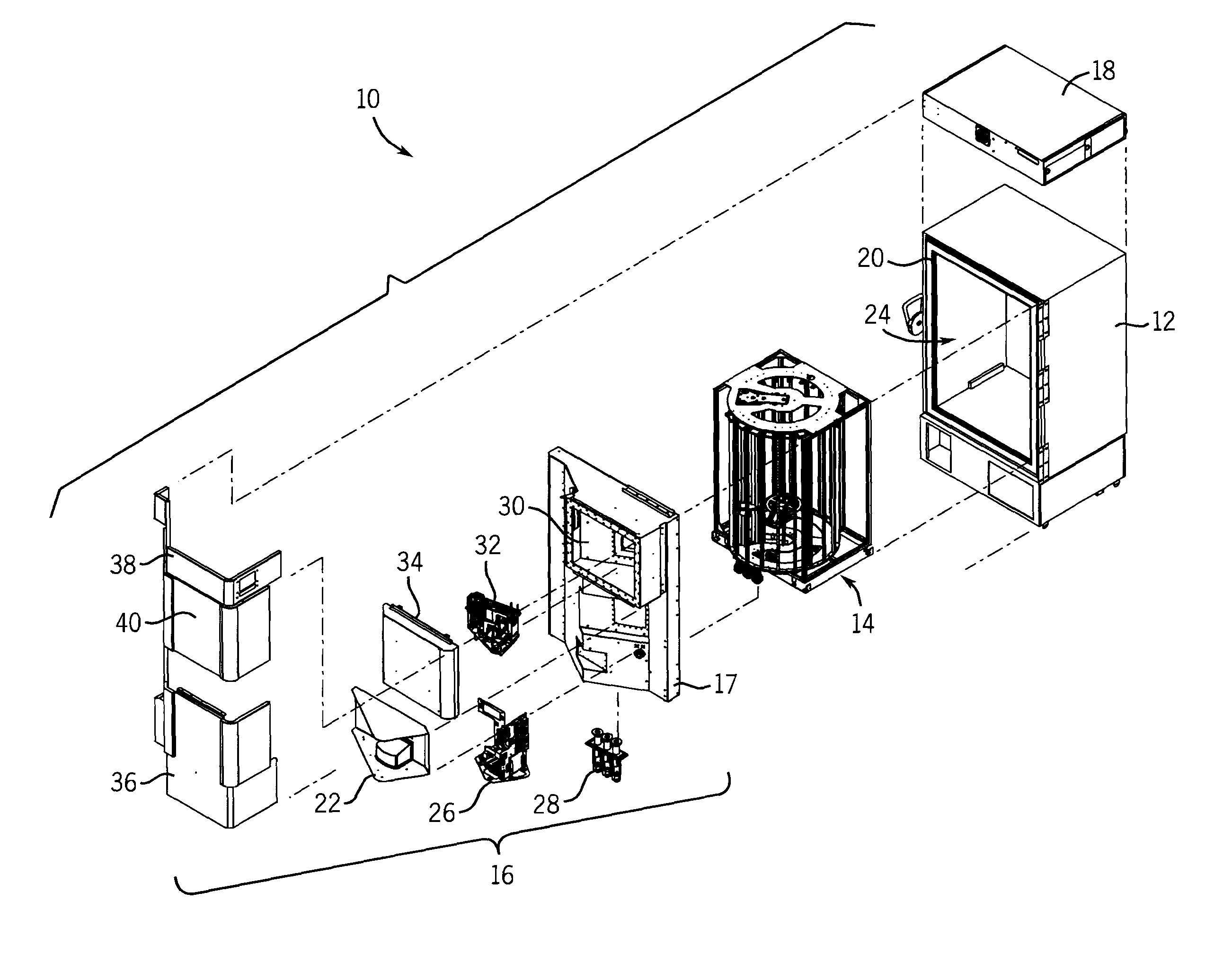 Automated storage and retrieval system for storing biological or chemical samples at ultra-low temperatures