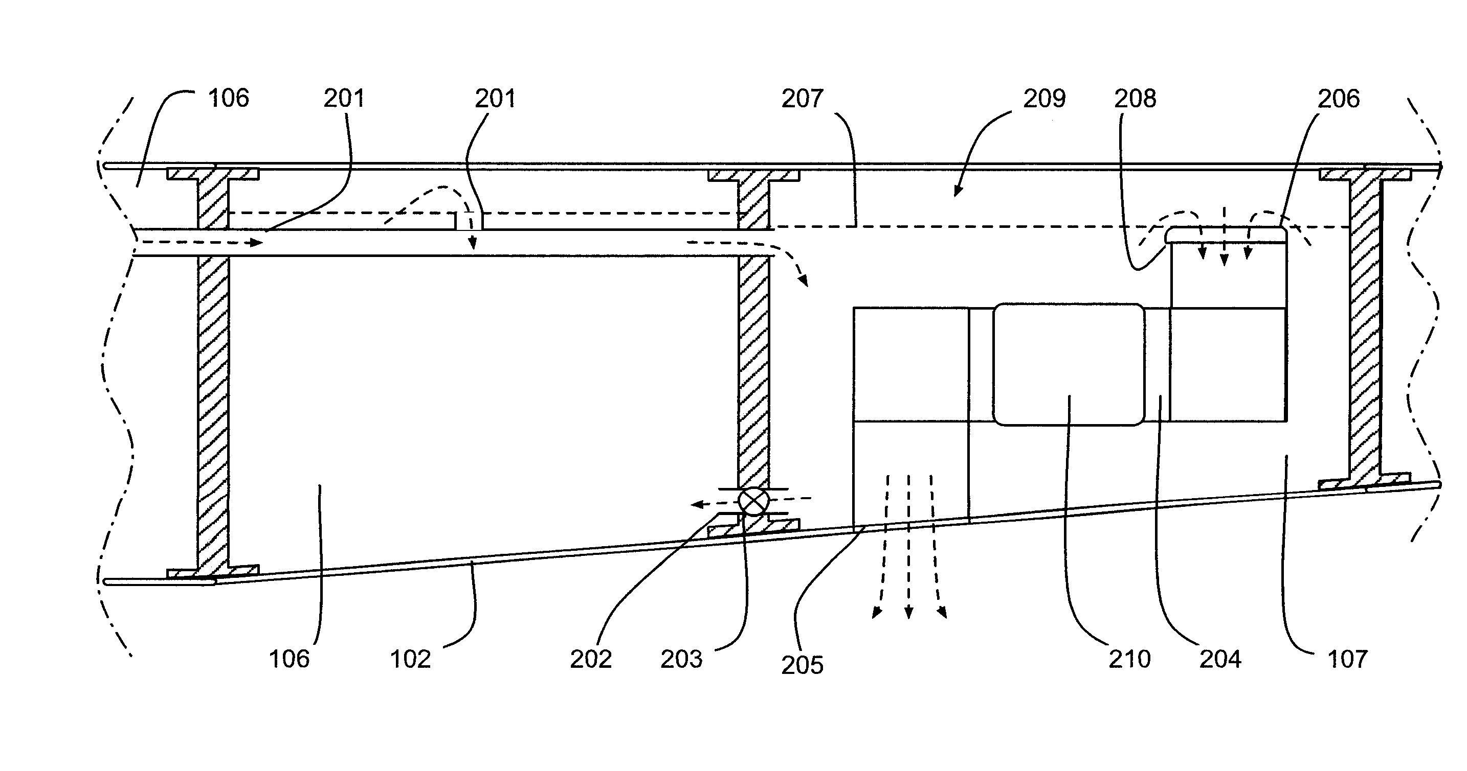 Vent pipe for an aircraft fuel system vent tank