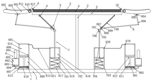 Illumination area adjustable solar photovoltaic module capable of self-adapting to illumination intensity