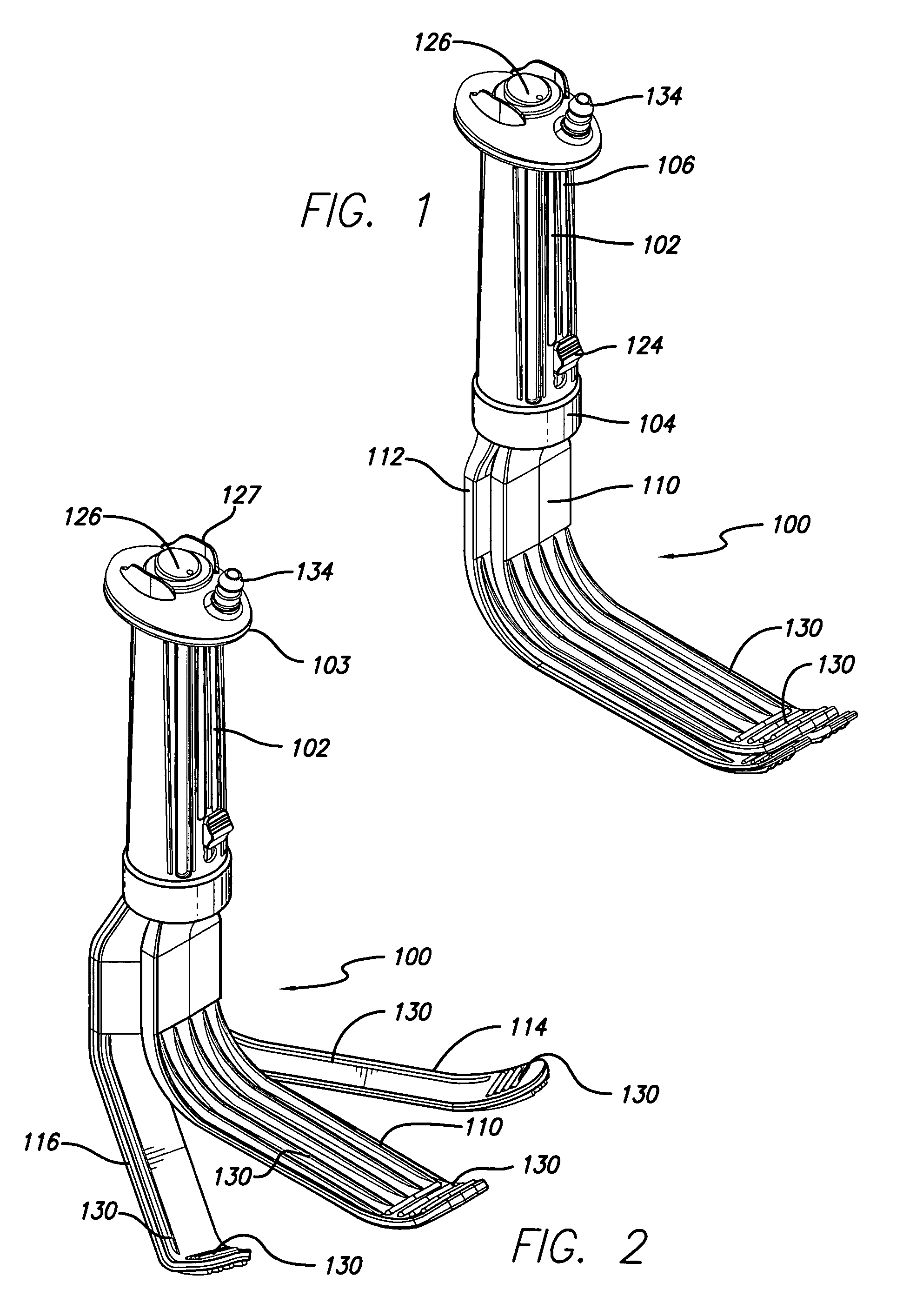 Disposable expandable cordless lighted retractor