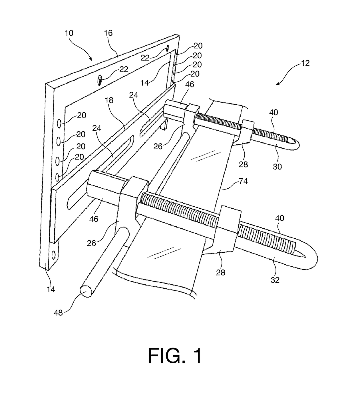 License plate mounting bracket for vehicles having mesh or horizontal grilles