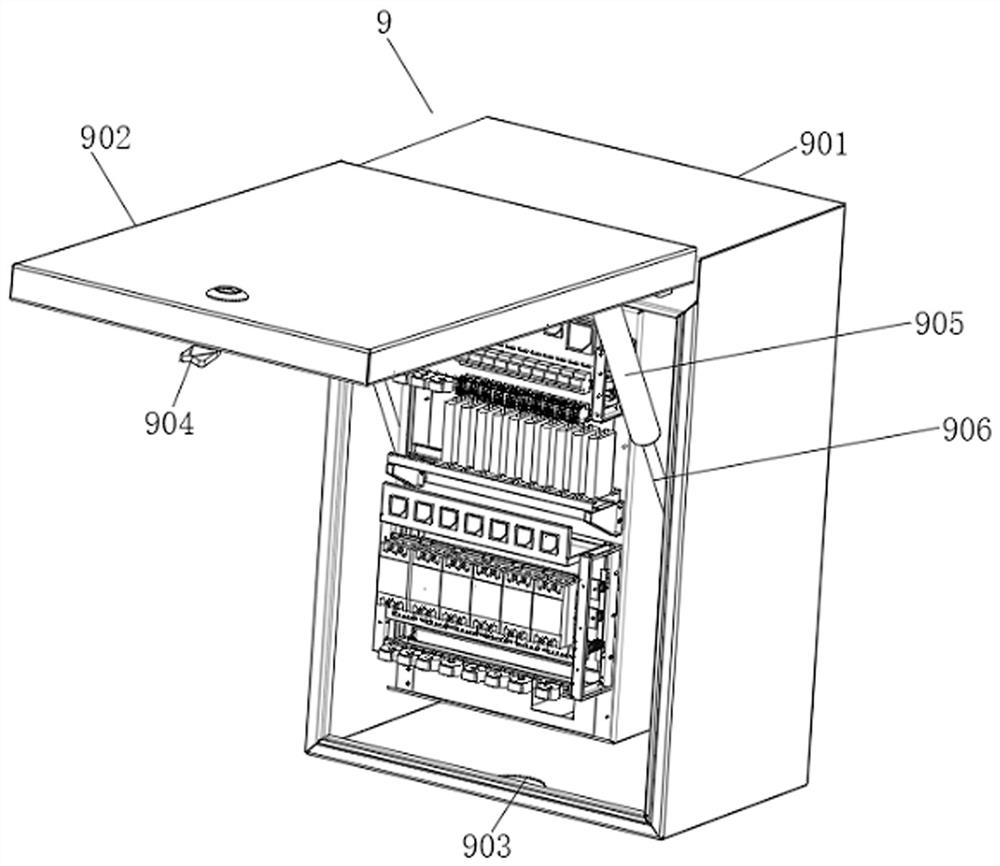 Wall-mounted optical cable cross-connecting box convenient for height adjustment