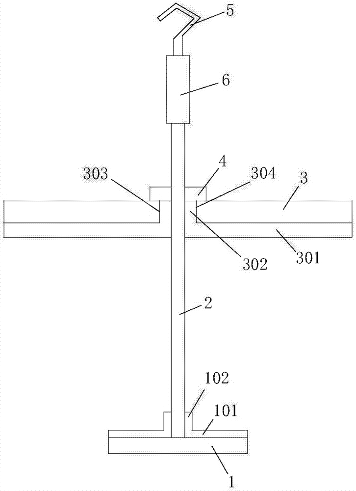 Mounting-hanging protective clamp for hard anodization and hard anodization treatment method