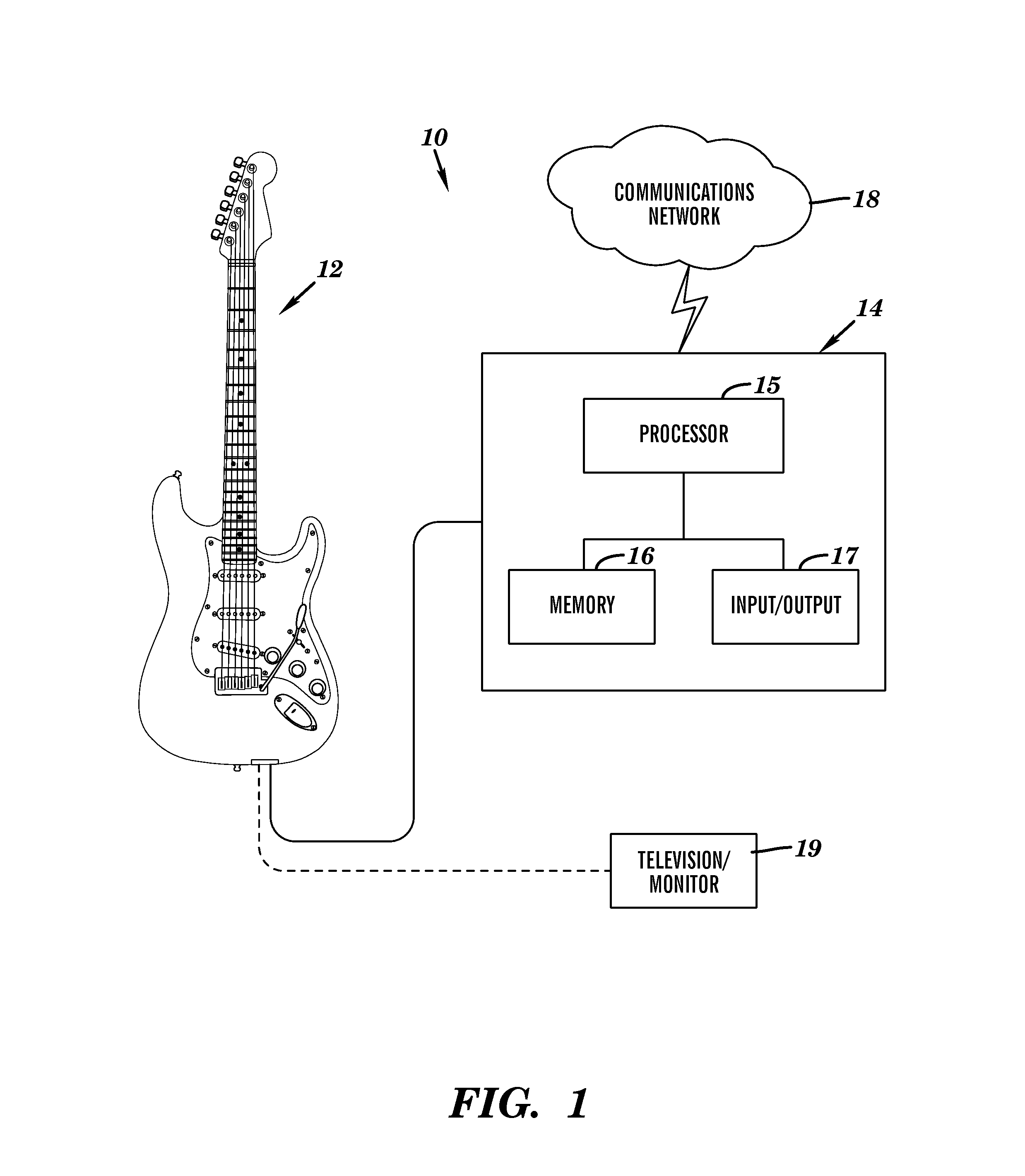 Self-teaching and entertainment guitar systems