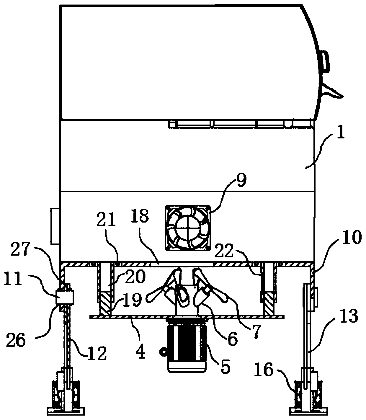 Numerical control machine tool with heat dissipation base