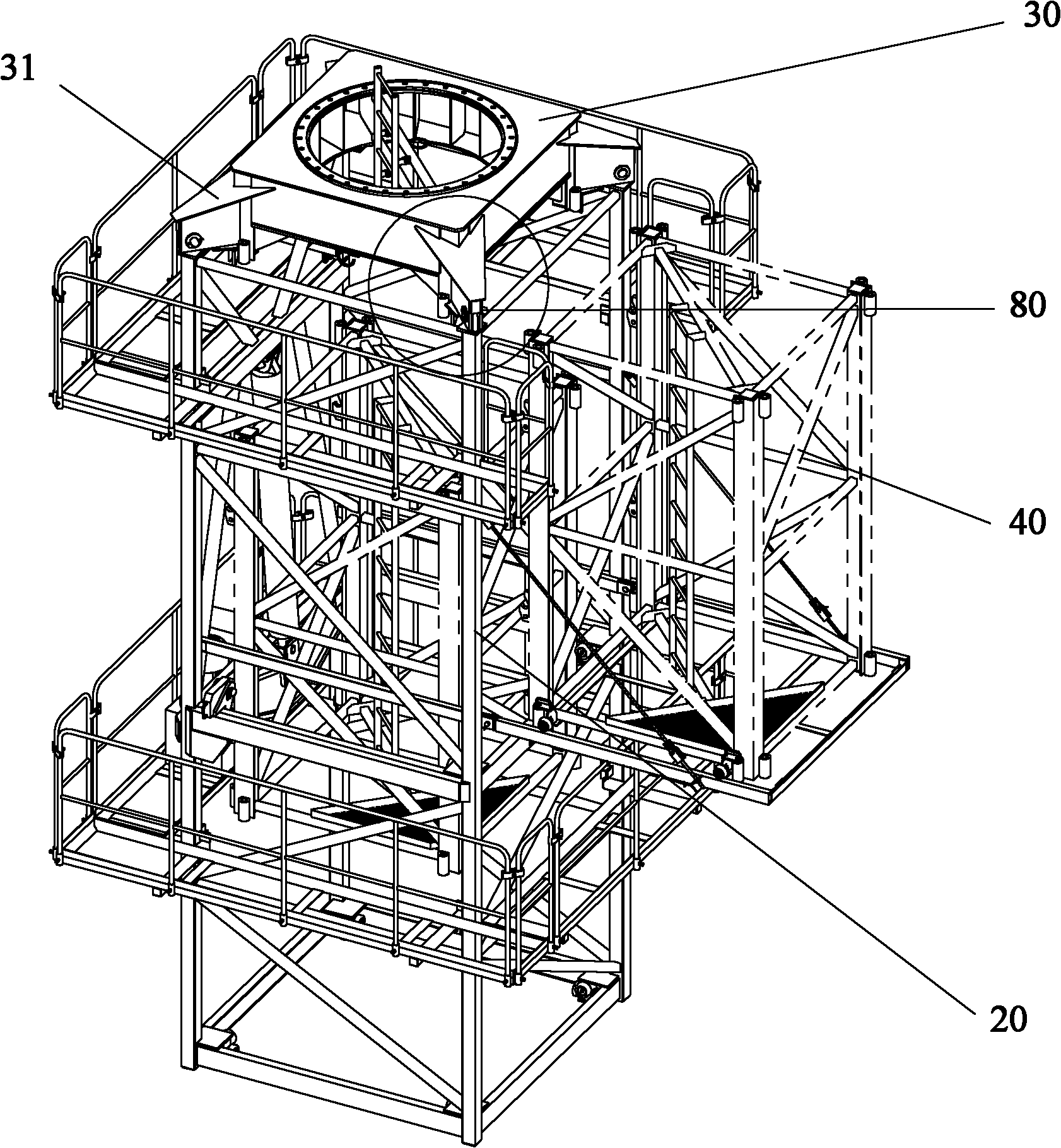 Tower crane and balance detection system thereof