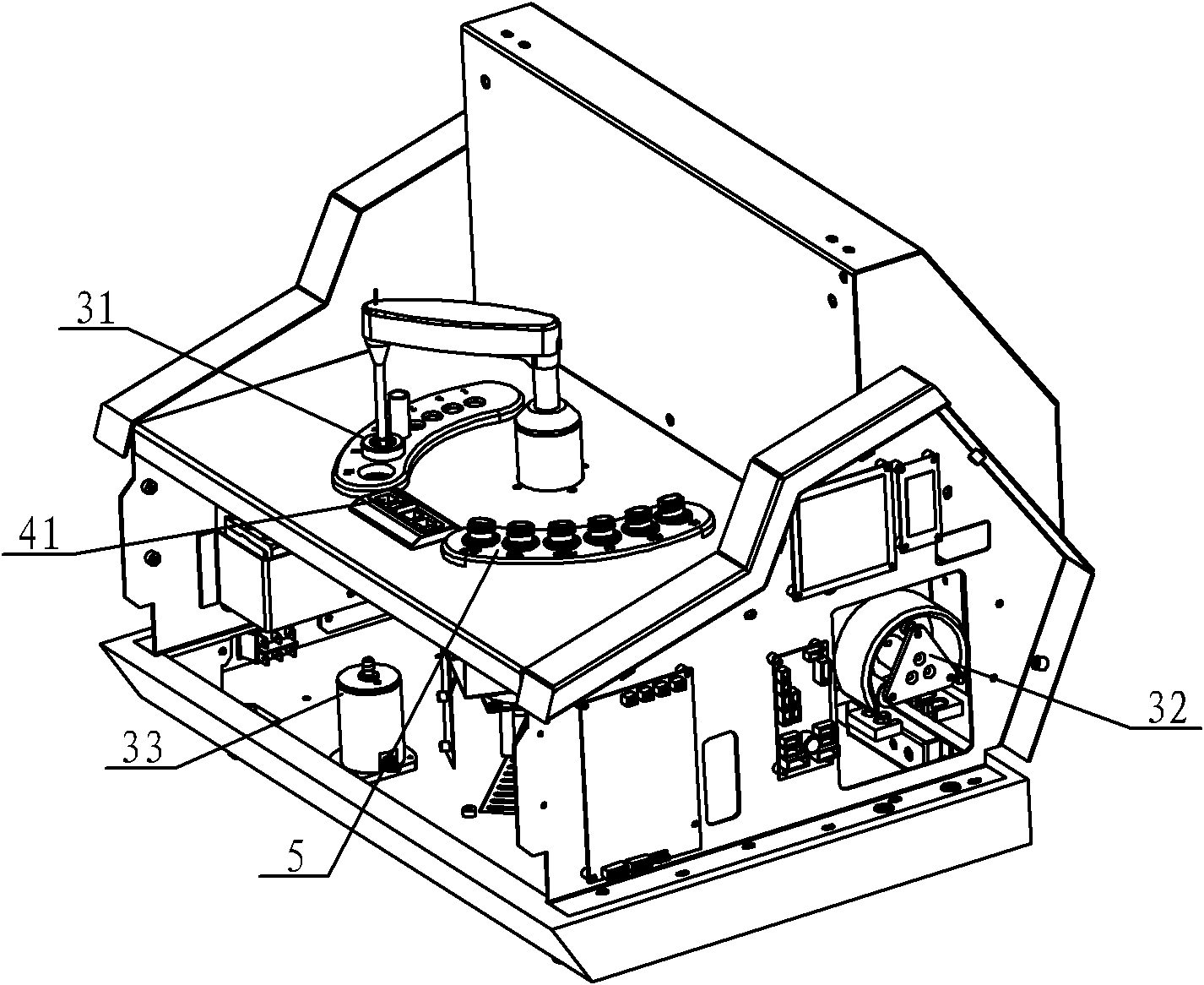 Rotary sample addition type fully-automatic blood coagulation tester