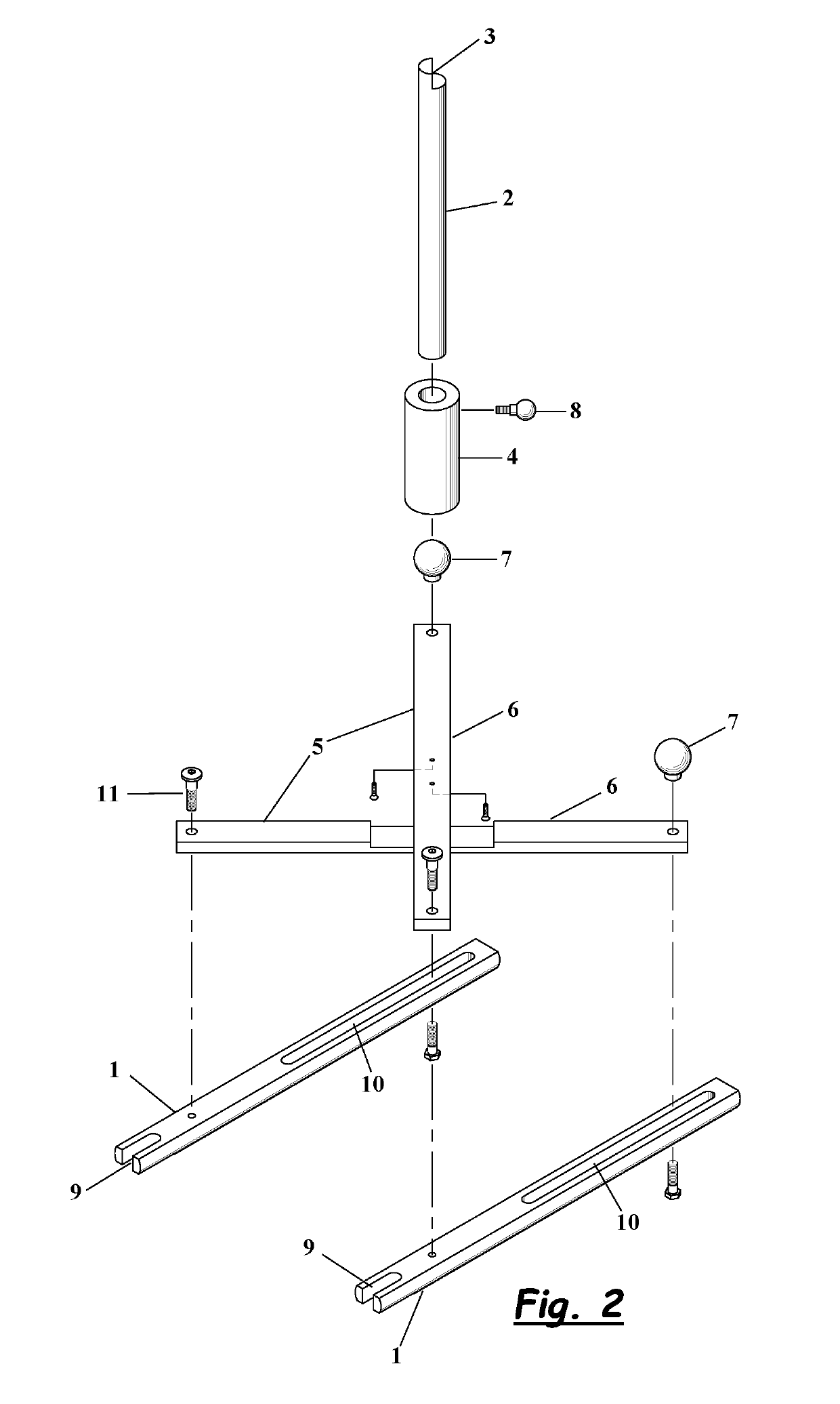 Spread, span and wheel alignment gauge