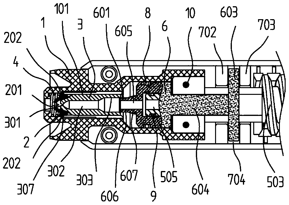 An anti-drip high and low pressure combined nozzle and high pressure cleaning equipment