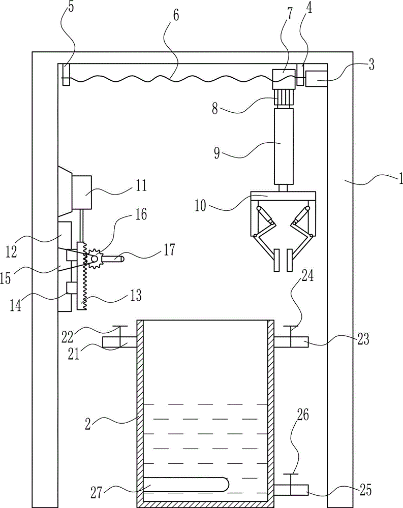 Automatic cleaning device for gauze mask