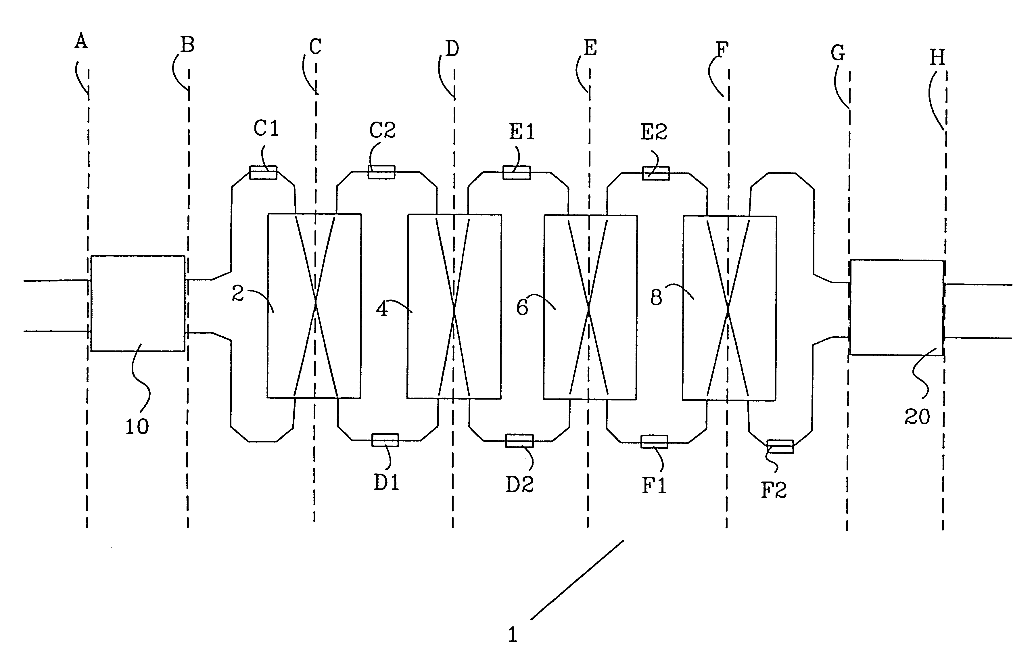 Wavelength selective switching element