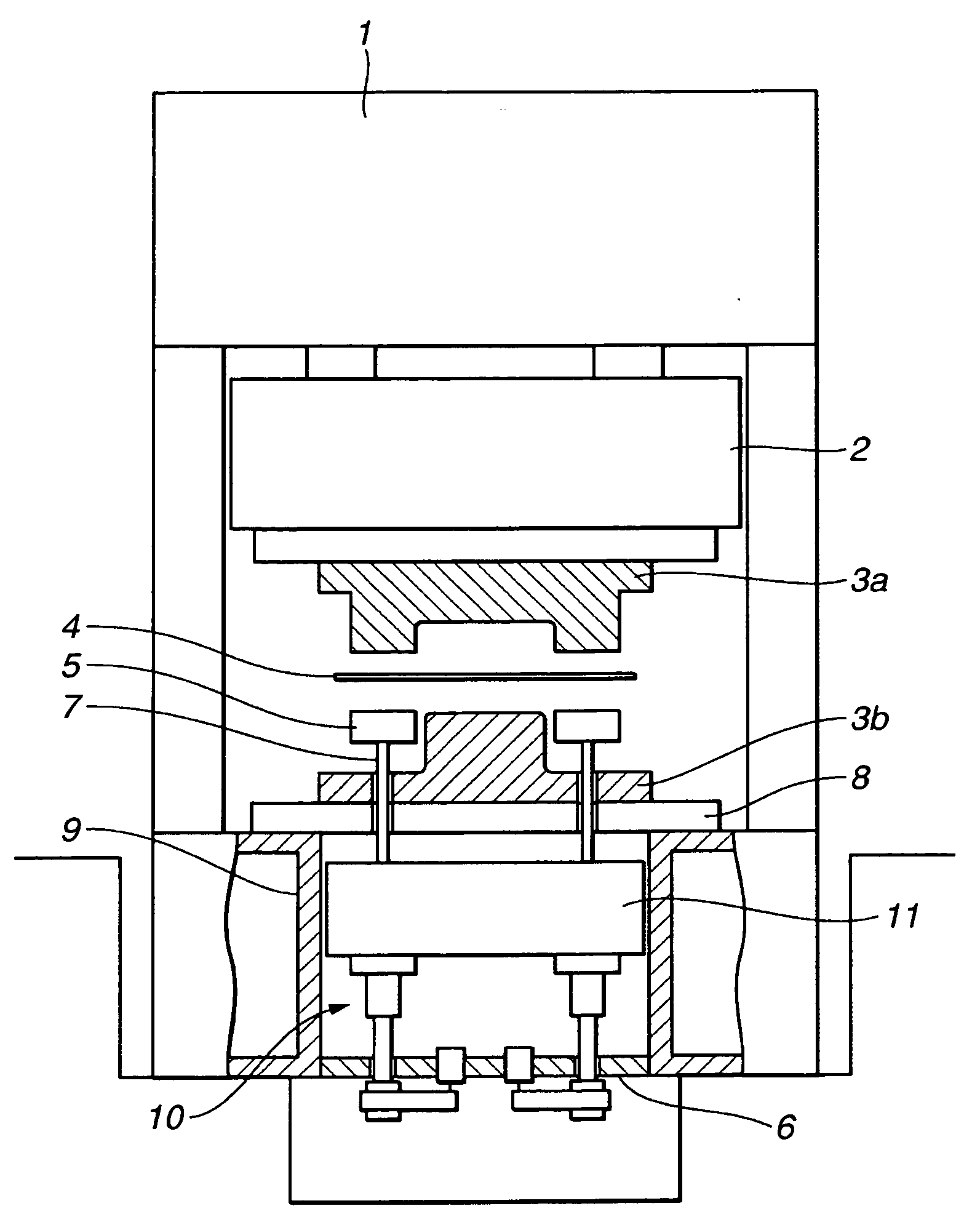 Die cushion controlling apparatus and die cushion controlling method