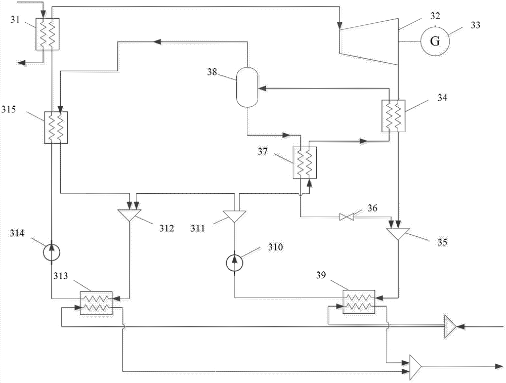 Combined power generating system based on waste-heat utilization of combustion motor