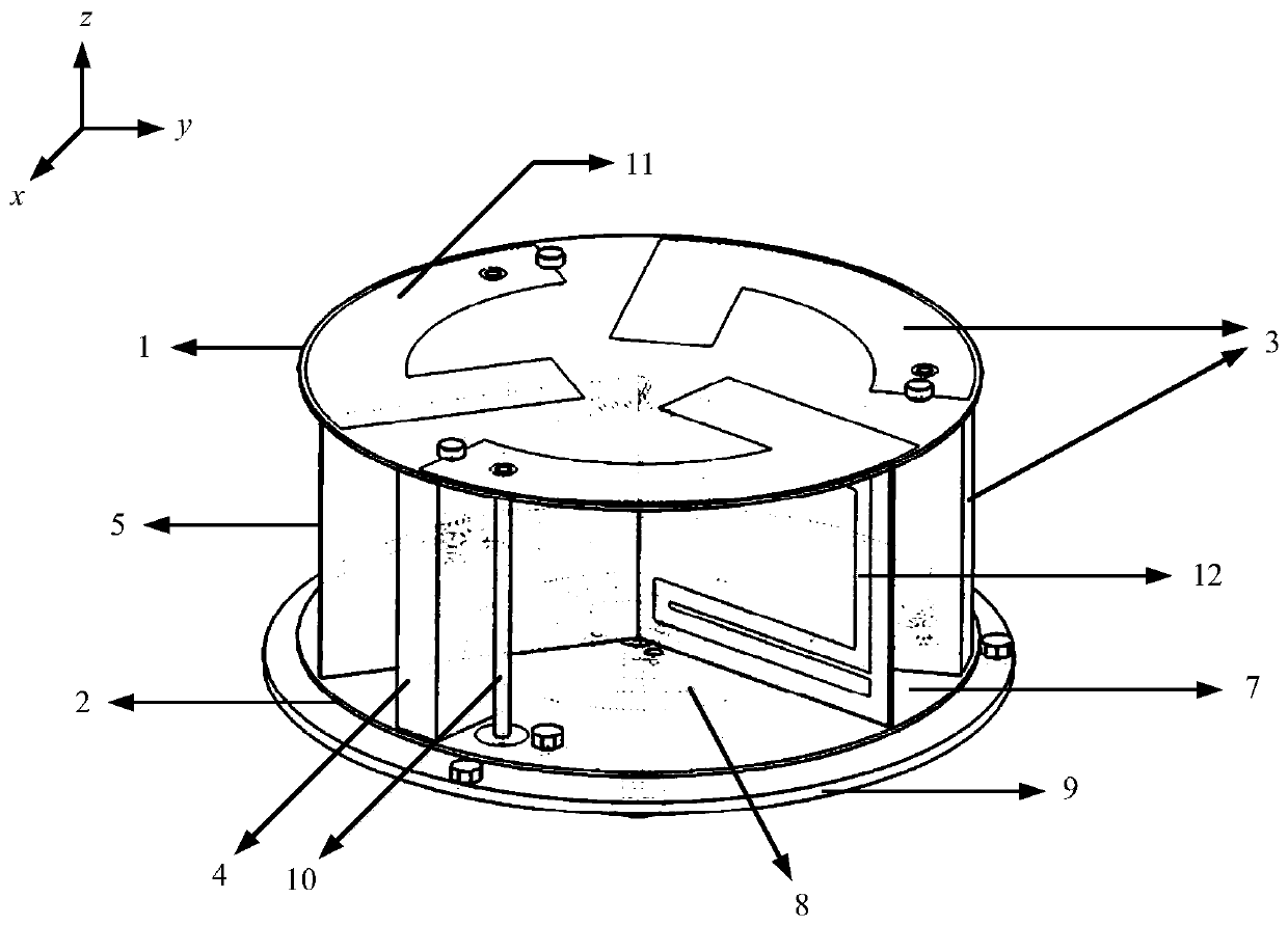 Miniaturized ultrahigh frequency antenna based on split-ring resonator loading