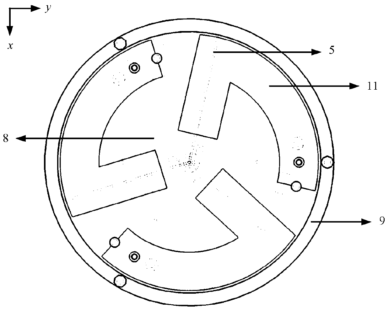 Miniaturized ultrahigh frequency antenna based on split-ring resonator loading