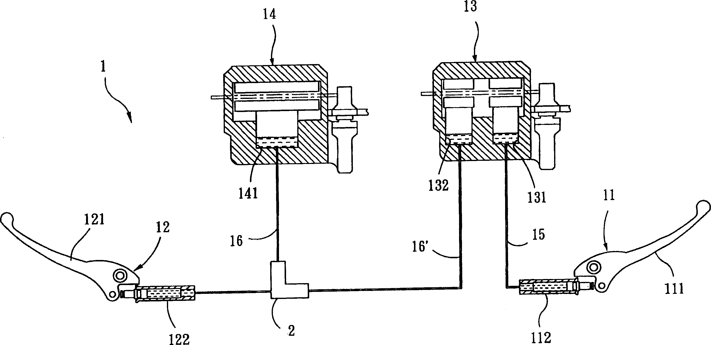 Vehicle fuel pressure Linkage braking apparatus