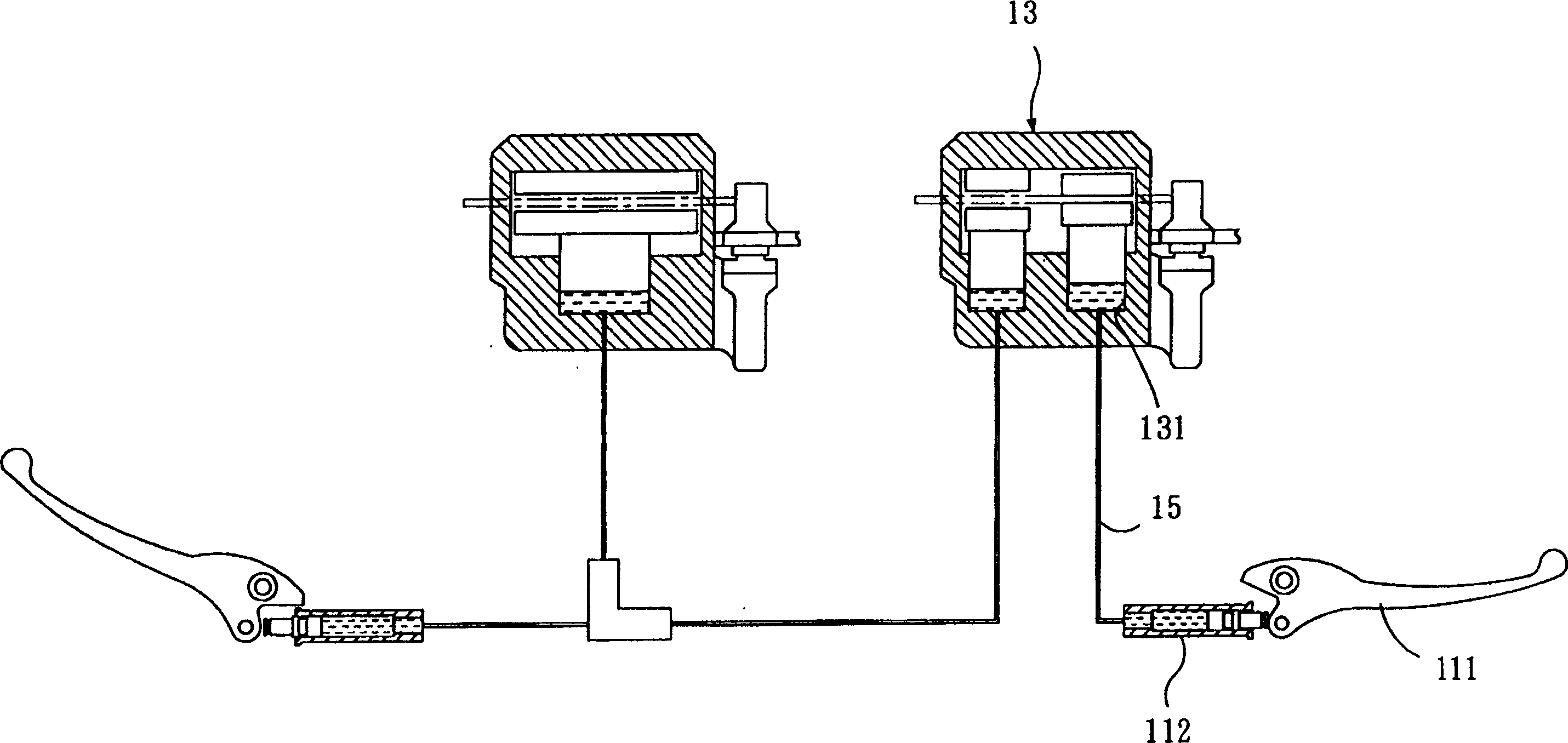 Vehicle fuel pressure Linkage braking apparatus