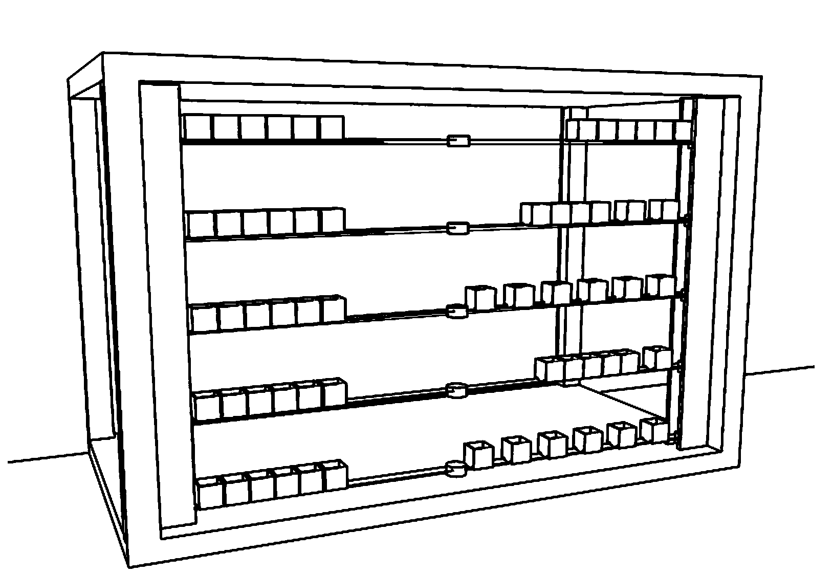 Three-dimensional intelligent balcony flower stand