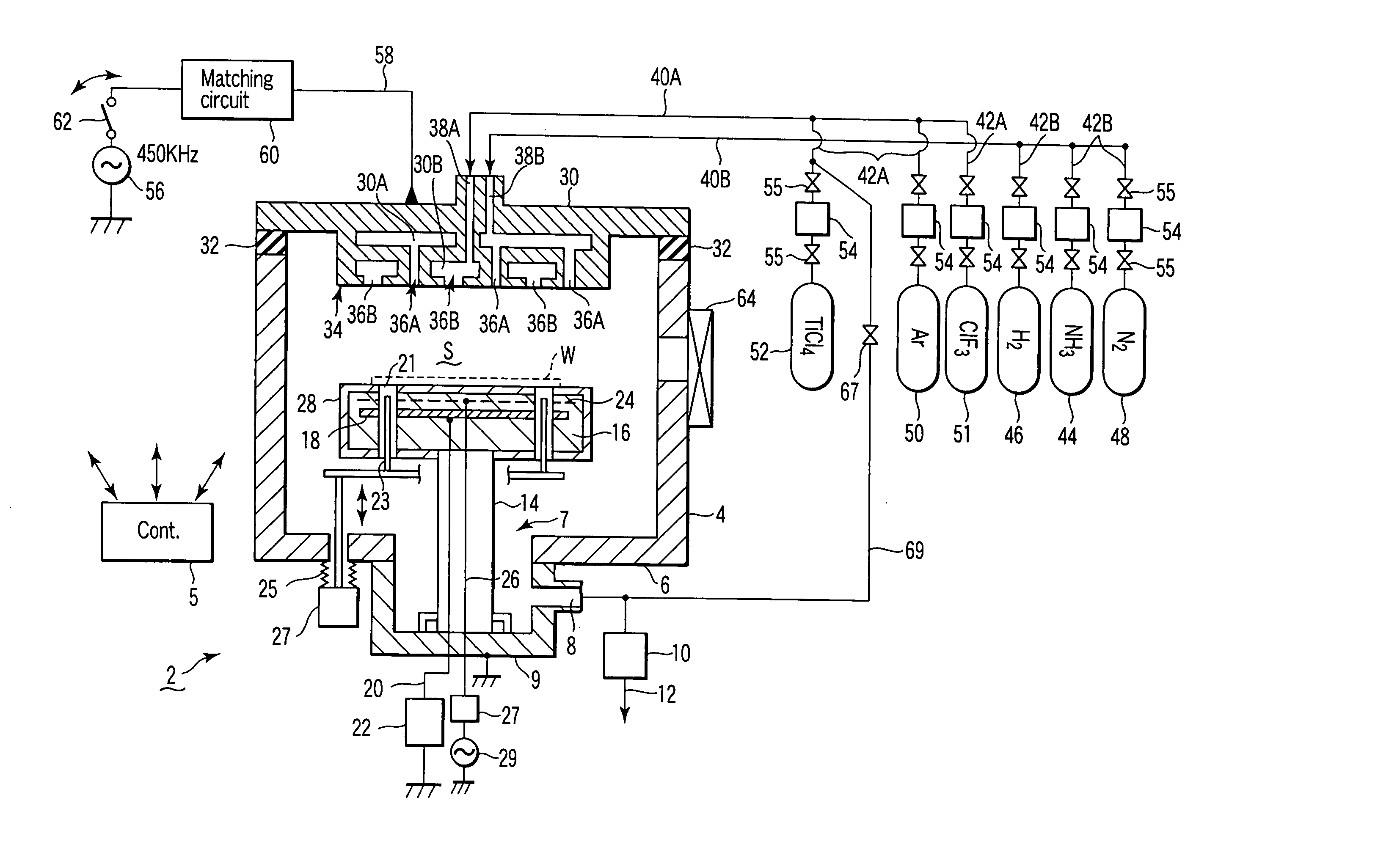 Worktable device, film formation apparatus, and film formation method for semiconductor process