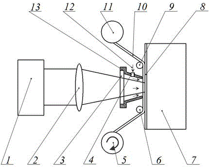 Laser shock enhancement device adopting macromolecular restraint layer