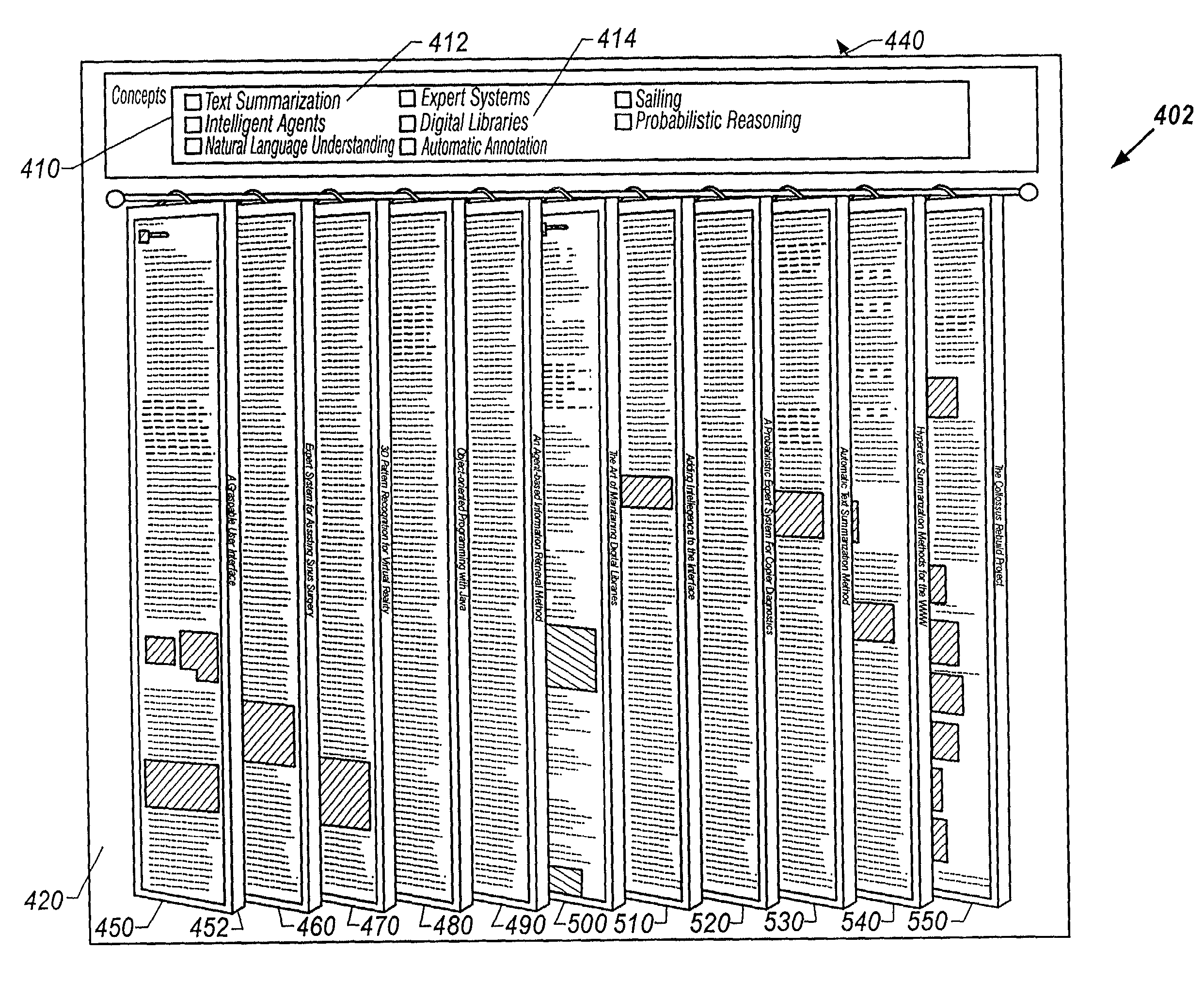 Method and system for organizing document information