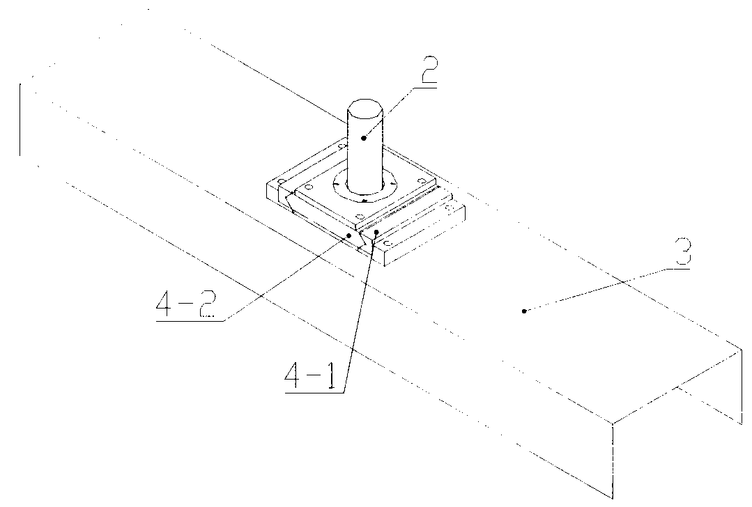 Adjustable pin distance large-size locating device with two pins on one side