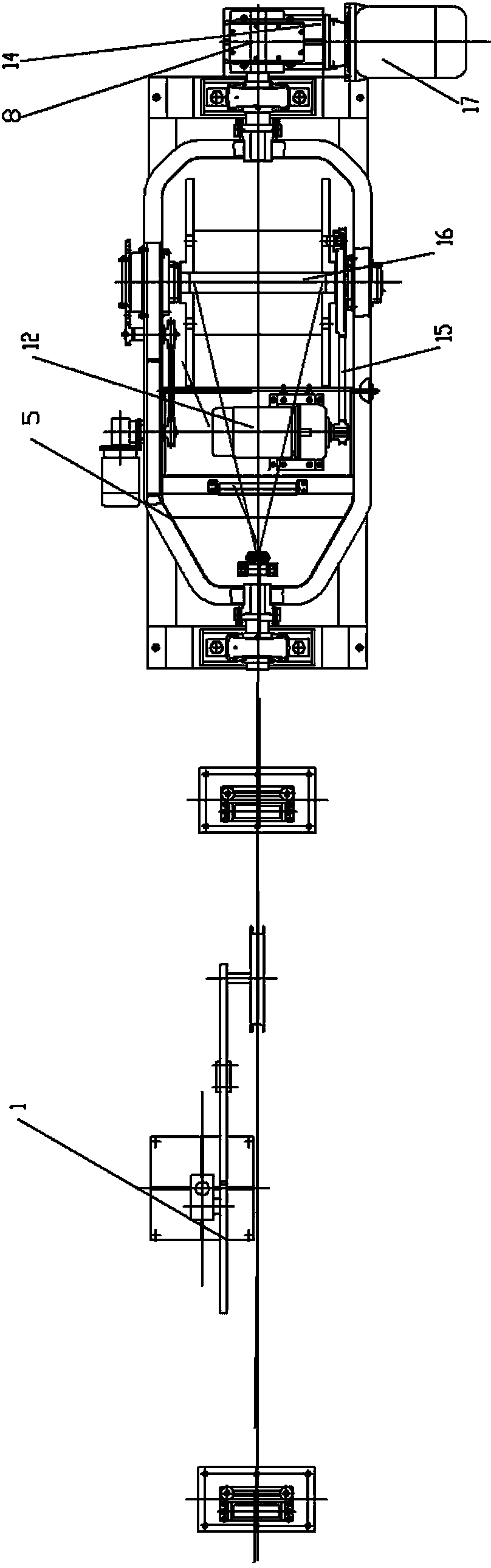 Optical fiber composite cable optical unit cabling pay-off device and cabling method thereof