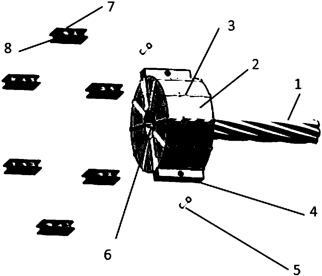 Array eddy current probe for detection of wire breaking defect of steel wire rope and detection method