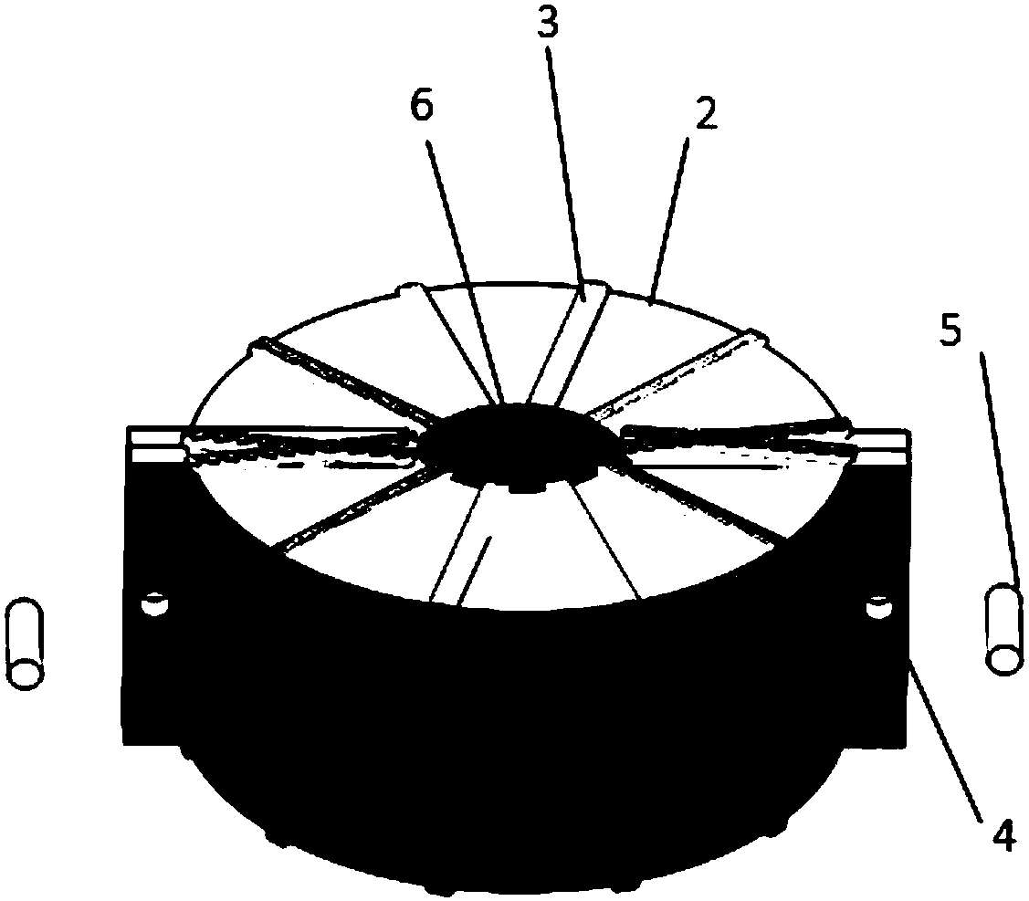 Array eddy current probe for detection of wire breaking defect of steel wire rope and detection method